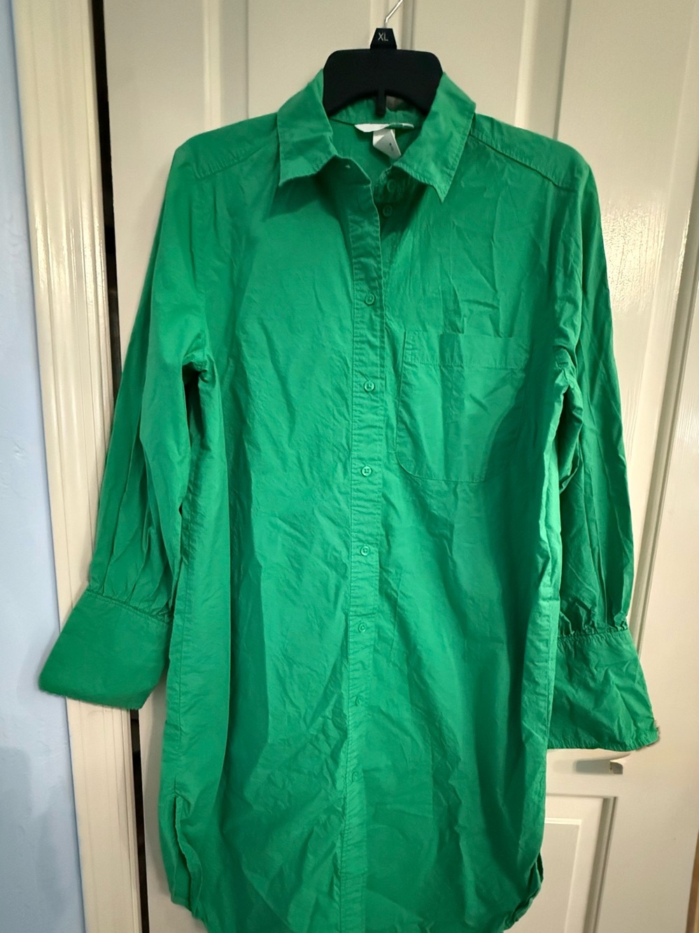 H&M Long Sleeve Button-Down shirt dress size small
